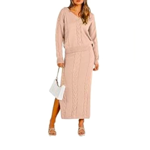 Amazon Sweaters - Two Piece Sweater Skirt Set